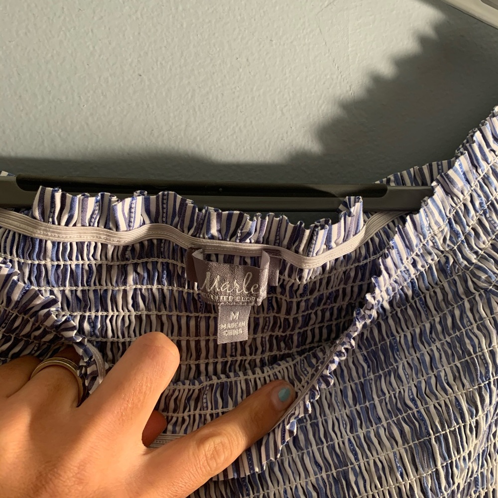 marled by reunited clothing off shoulder blouse - Picture 3 of 3